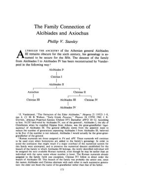 The Family Connection of Alcibiades and Axiochus , Greek, Roman and Byzantine Studies, 27:2 (1986:Summer) P.173
