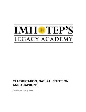 6.7 Classification, Natural Selection and Adaptations