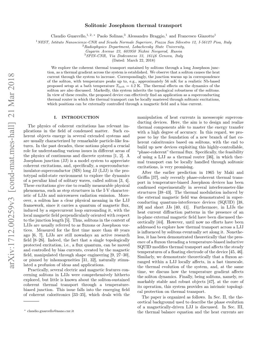 Solitonic Josephson Thermal Transport