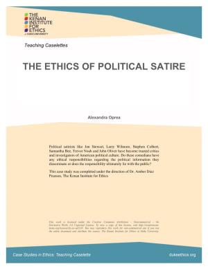The Ethics of Political Satire