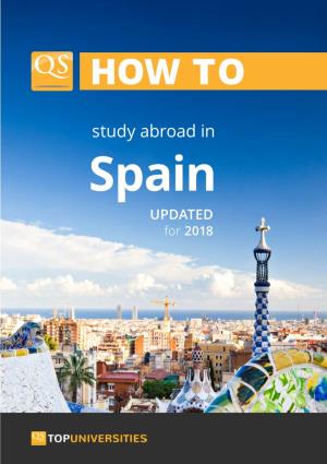Study Abroad in Spain UPDATED for 2018 Contents