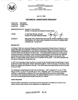 USDA/ARS Jornada Experimental Range, Technical Assistance Request