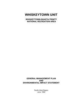 Whiskeytown Unit