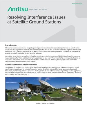 Resolving Interference Issues at Satellite Ground Stations