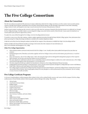 The Five College Consortium