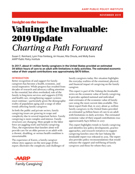 Valuing the Invaluable 2019 Update: Charting a Path Forward