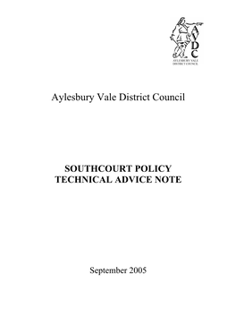 Southcourt Policy Technical Advice Note