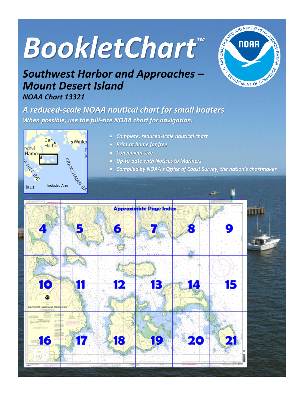 Southwest Harbor and Approaches – Mount Desert Island NOAA Chart 13321