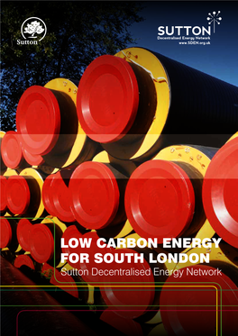 LOW CARBON ENERGY for SOUTH LONDON Sutton Decentralised Energy Network Resilient Energy Networks Are Critical for Energy Security