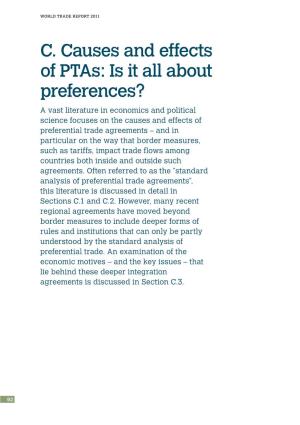 C. Causes and Effects of Ptas