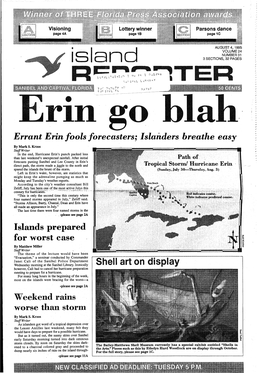 Island 3 SECTIONS, 32 PAGES Rin Go Blah Errant Erin Fools Forecasters; Islanders Breathe Easy by Mark S