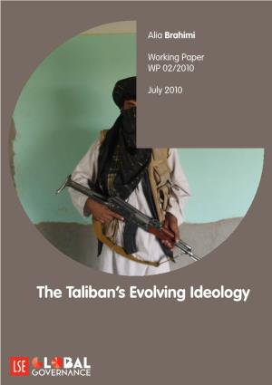 Notes on Taliban Ideology