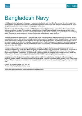 Bangladesh Navy