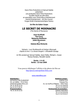 LE SECRET DE MOONACRE (The Secret of Moonacre)