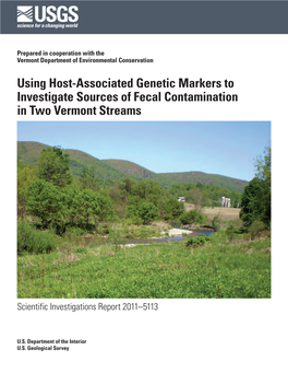 Using Host-Associated Genetic Markers to Investigate Sources of Fecal Contamination in Two Vermont Streams