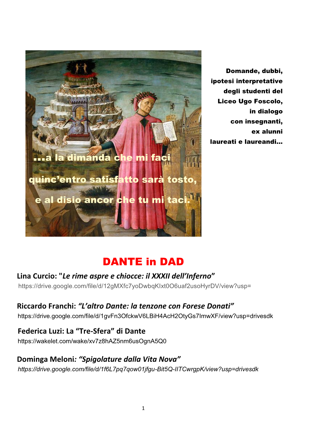 DANTE in DAD Lina Curcio: 