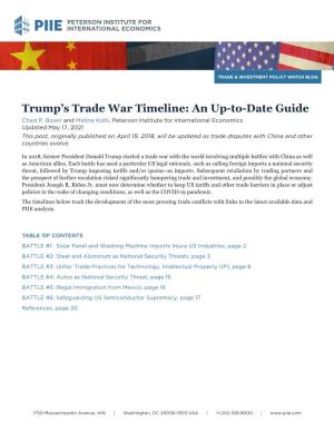 Trump's Trade War Timeline: an Up-To-Date Guide