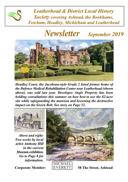 Newsletter September 2019 .Pub