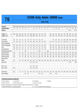 COCHEM - Bruttig - Beilstein - SENHEIM / Senhals 716 Montag - Freitag