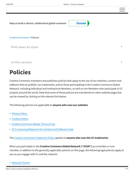 Policies - Creative Commons 