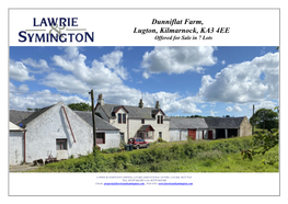 Dunniflat Farm, Lugton, Kilmarnock, KA3 4EE Offered for Sale in 7 Lots