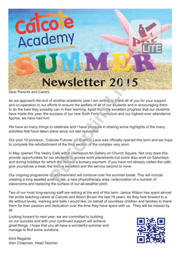 Summer Newsletter 2015.Indd