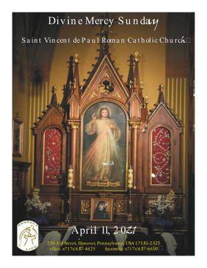Divine Mercy Sunday April 11, 2021