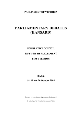 Book 6 18, 19 and 20 October 2005