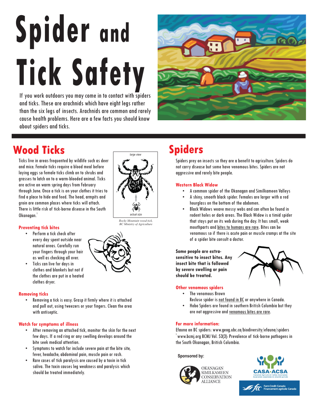 Spider & Wood Tick Poster