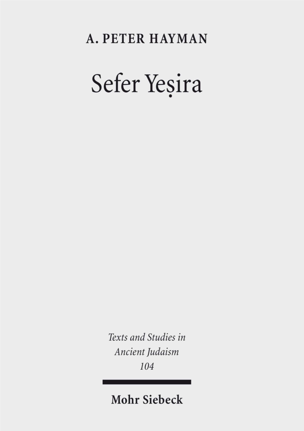 Sefer Yeṣira