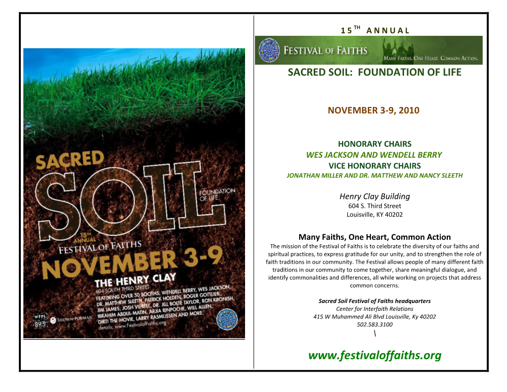 Sacred Soil: Foundation of Life