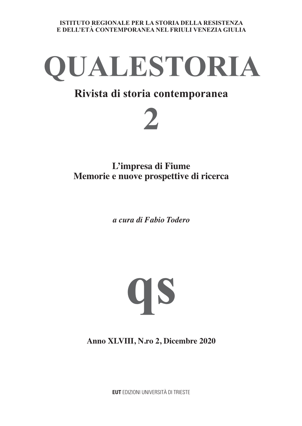 QUALESTORIA Rivista Di Storia Contemporanea 2