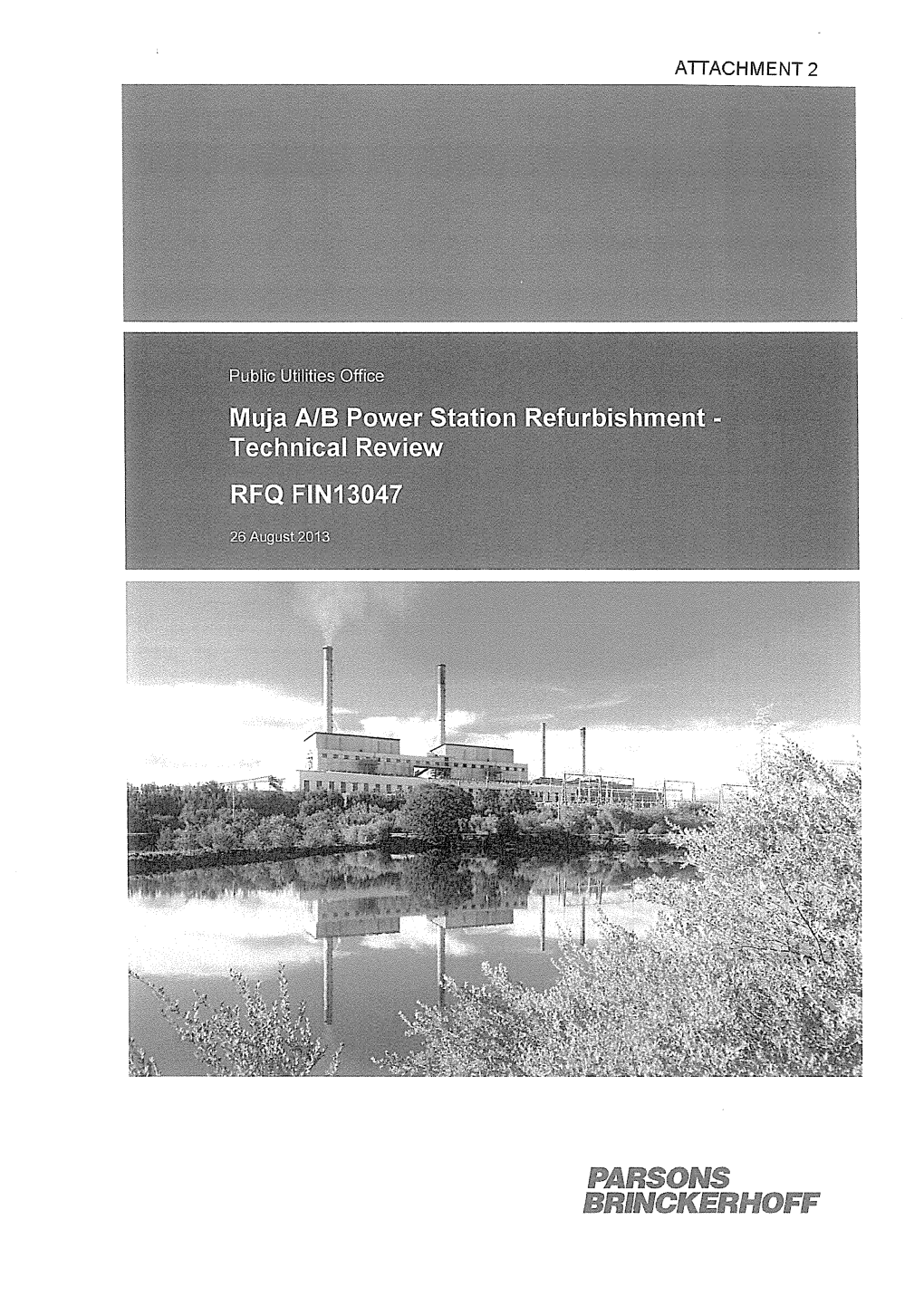 Muja AB Power Station Refurbishment - Technical Review - RFQ FIN13047