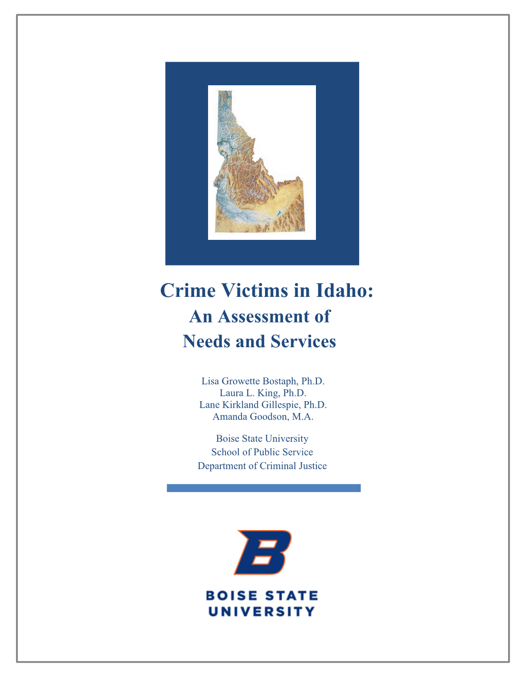Crime Victims in Idaho 1