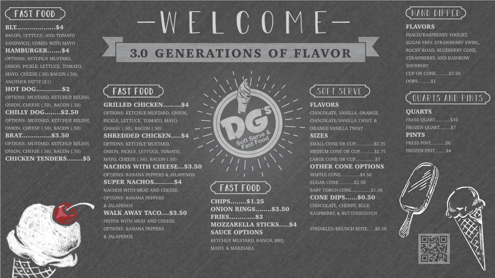 DG's Menu Smaller