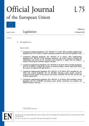 Official Journal L 75 of the European Union
