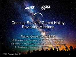 Concept Study of Comet Halley Revisiting Missions
