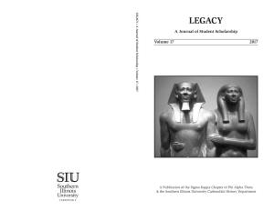 Legacy, Vol. 17, 2017