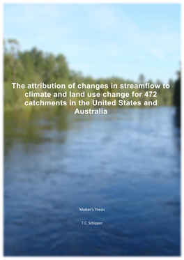 The Attribution of Changes in Streamflow to Climate and Land Use Change for 472 Catchments in the United States and Australia