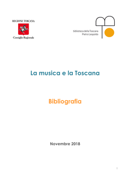 La Musica E La Toscana Bibliografia