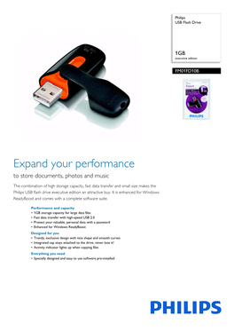 FM01FD10B/00 Philips USB Flash Drive