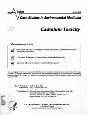 Cadmium Toxicity