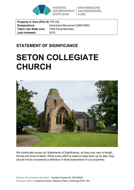 Seton Collegiate Church