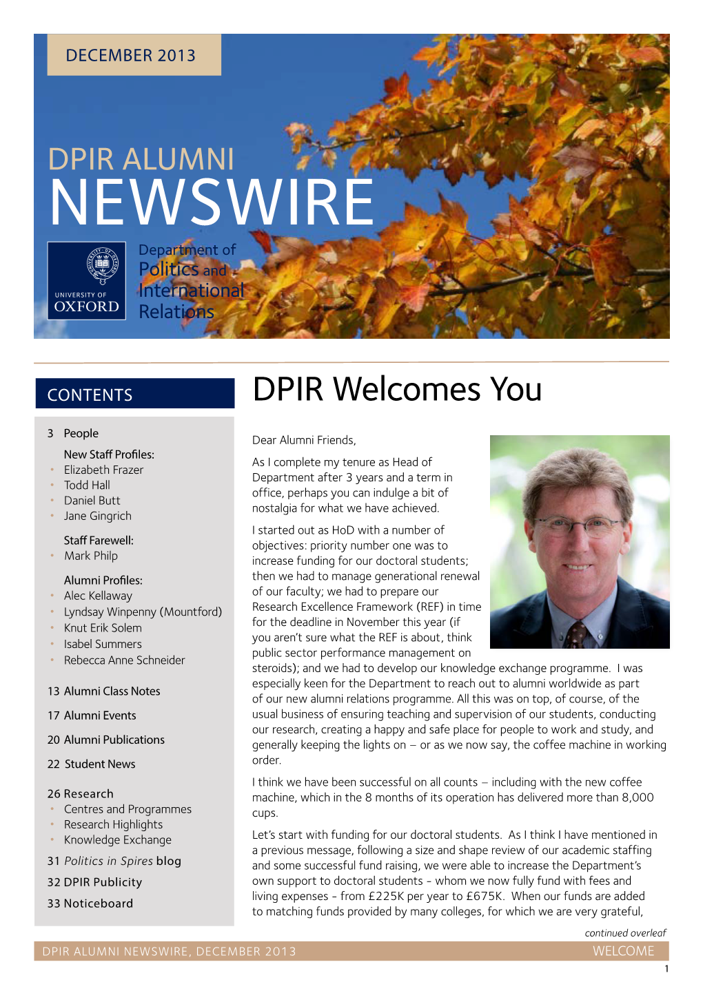 Dpir Alumni Newswire