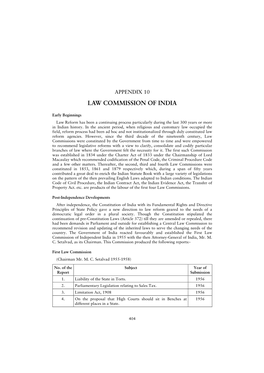 Appendix 10 Law Commission of India