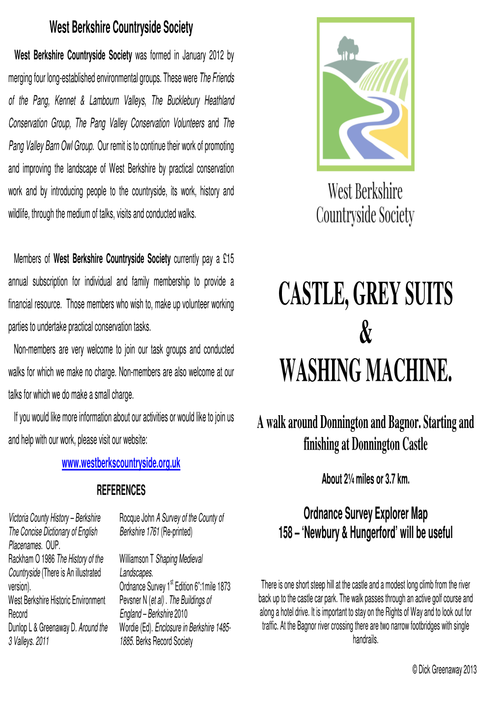 Castle, Grey Suits & Washing Machine