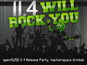 Opensuse 11.4 Release Party, Hackerspace Brmlab KDE Plasma Workspaces 4.6
