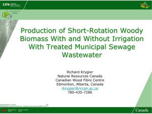 Production of Short-Rotation Woody Biomass with and Without Irrigation