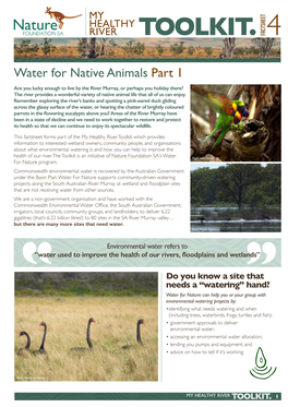 Water for Native Animals Part 1