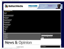 Belfast Media | News | Ballymurphy Massacre Is Raised at Taoiseach's